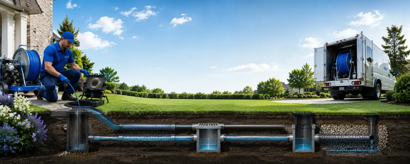 Outdoor drain cleaning information for Dendron, VA